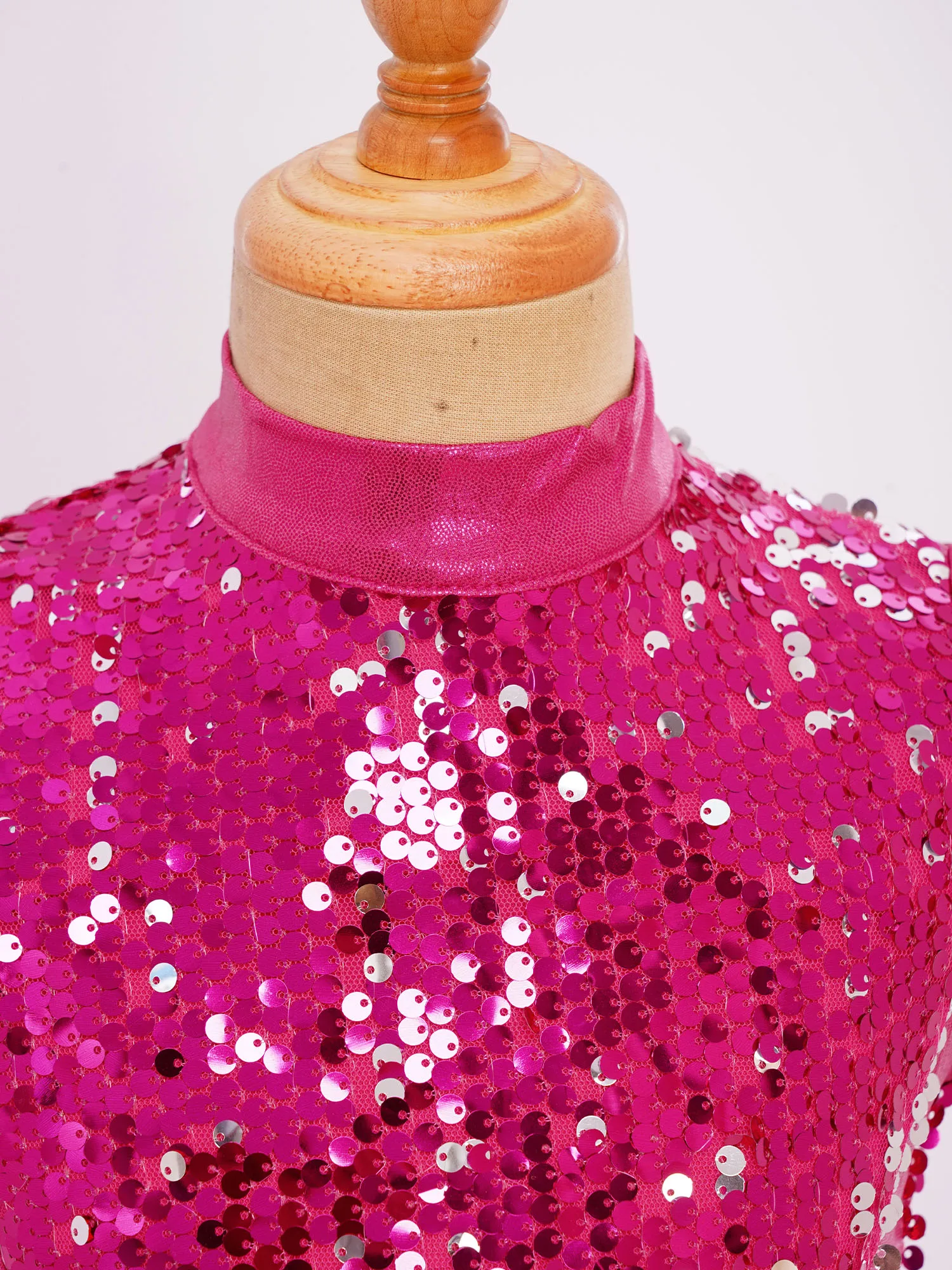 فساتين تونيك للرقص الغنائي للأطفال البنات مع ترتر لأداء الكنيسة والاحتفال