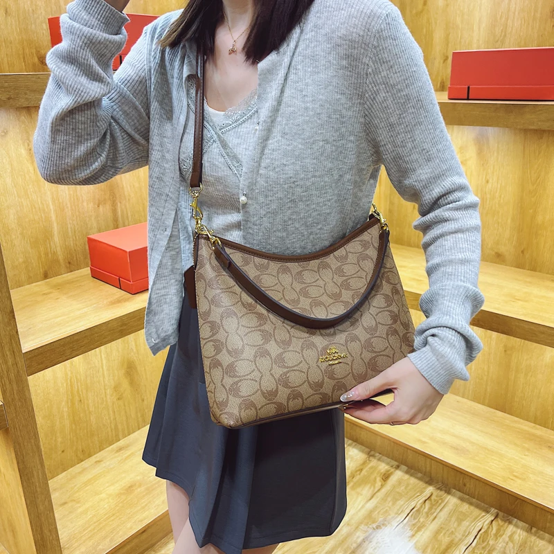 Vintage Inspired Leather Crossbody Bag For Women Elegant Designer Handbag Luxury Shoulder Bag