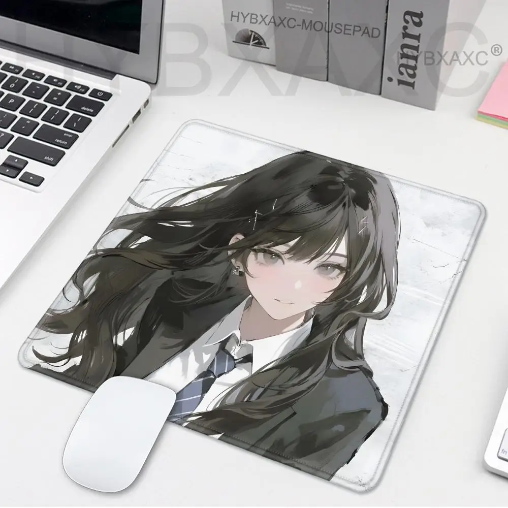 فتاة حلوة ومشمسة الرسوم المتحركة أنماط جميلة مكتب الكمبيوتر حصيرة الجدول لوحة الماوس الصغيرة وسادة الكمبيوتر المحمول ديكور نونسليب