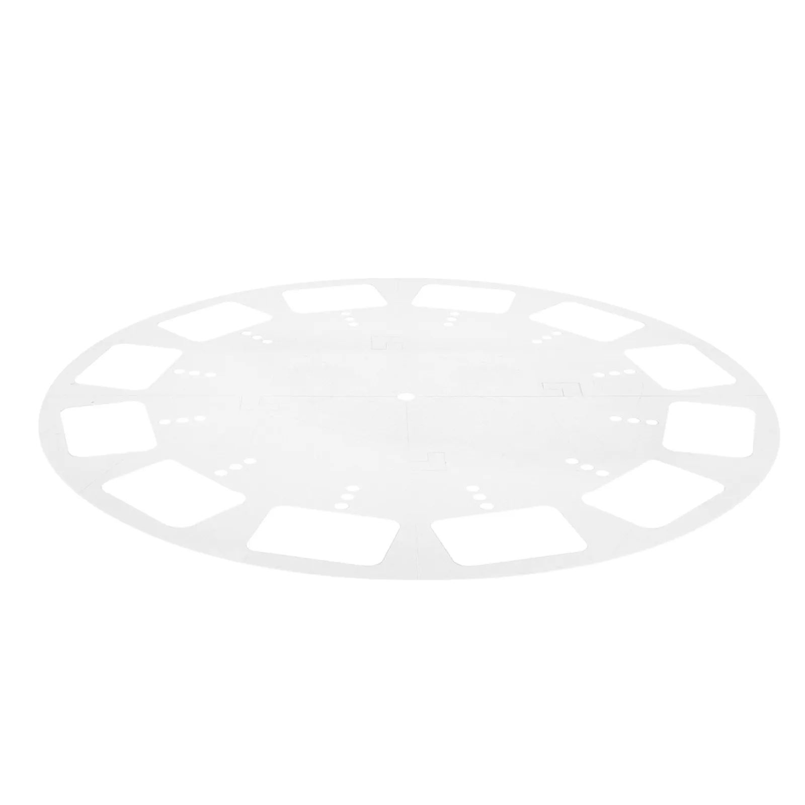 Round Clock Dial Face Acrylic Router Template Smooth Edge Clear Woodworking Inlay Stencil Clock Maker DIY Craft Router Guide