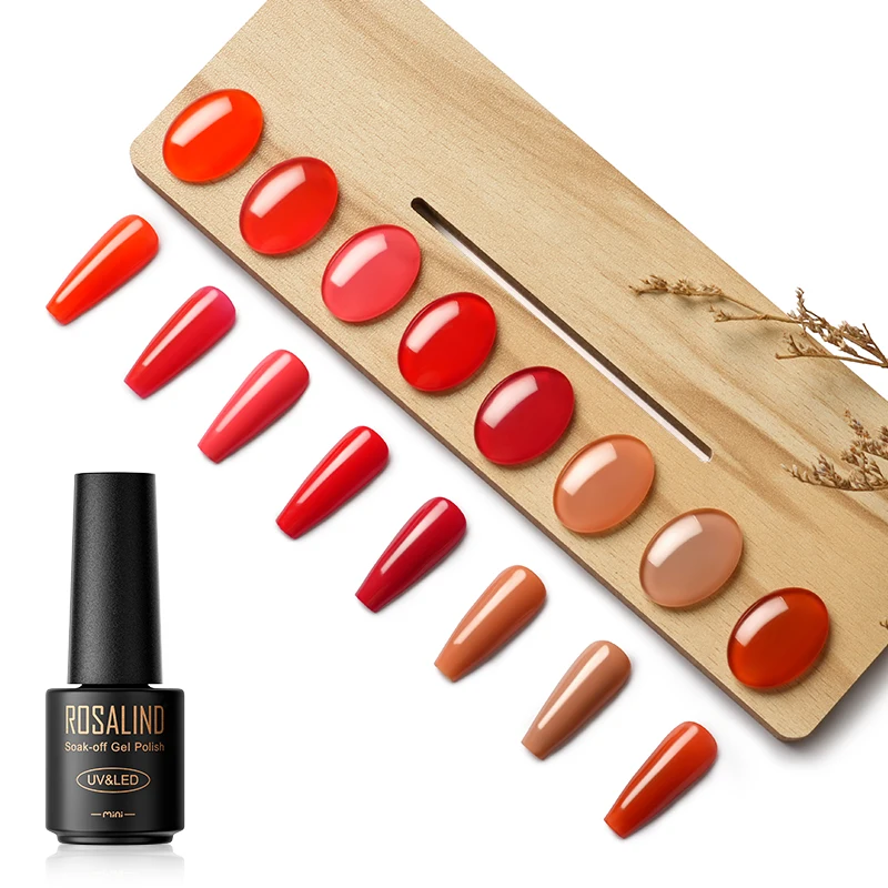 ROSALIND-Gel esmalte, Primer Semi Permanente, Top Coat, brilhante, clássico para Nail Art Design, LED, lâmpada UV, venda quente