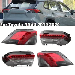 Tylne światła LED do Toyoty Rav4 RAV4 2019 2020 Lampa kierunkowskazu DRL Stop Hamulec Lampa cofania Akcesoria samochodowe Plug and Play