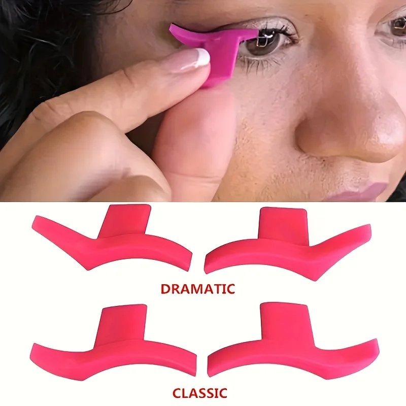 1 Paar Eyeliner-Stempel und Lidschatten-Schablonen-Set: Flügel-Stil Augenlinien-Stempel Make-up-Vorlage Formgeber Schönheitswerkzeug Zubehör