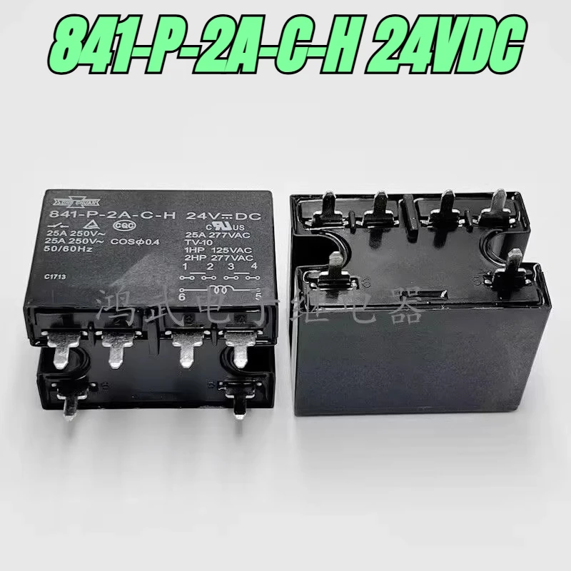 （Brand New）1pcs/lot 100% original genuine relay:841-P-2A-C-H 24VDC 25A 24V 6pins