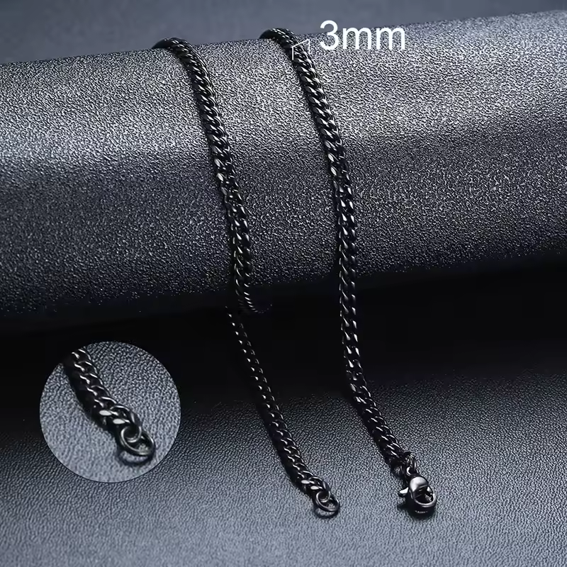 Vnox Cuban Chain Necklace for Men Women,Basic Punk Stainless Steel Curb Link Chain Chokers,Vintage Gold Color Solid Metal Collar - Image 9
