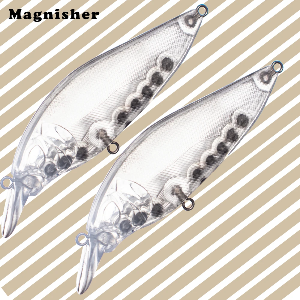 Magnisher 9cm/10.4g Floating Minnow Unpainted Baits Blanks Crankbait Wobble Hard Artificial Fishing Lures DIY