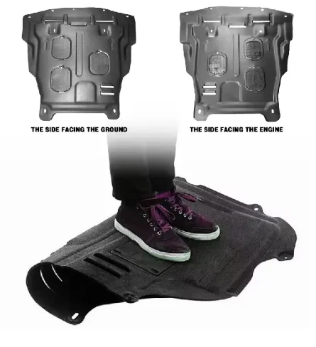 لرينو كوليوس 2012-2016 أسود تحت المحرك الحرس لوحة سبلاش درع الطين الحاجز غطاء قطعة من نسيج حامي