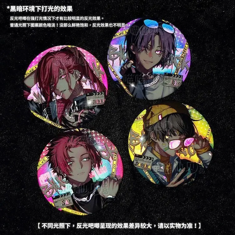 

BLUE LOCK Chigiri Hyoma Bachira Meguru Anime Cute Badges Round Brooches Lapel Pin Backpack Hat Accessories Collectible Gifts