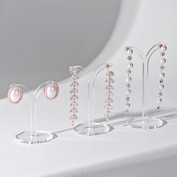 1pc Acrylic Clear Earrings Display Holder Acrylic Jewelry Display Stand Holder Y Shape Stud Earrings Drop Earrings Showcase