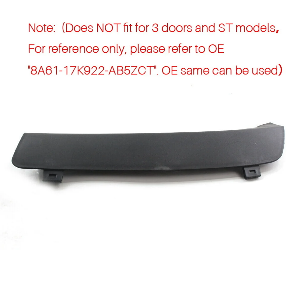 Superior quality For Ford Fiesta MK7 2008-2016 Rear Bumper Tow Towing Eye Hook Cover Cap 8A61-17K922-AB5ZCT Ingenious