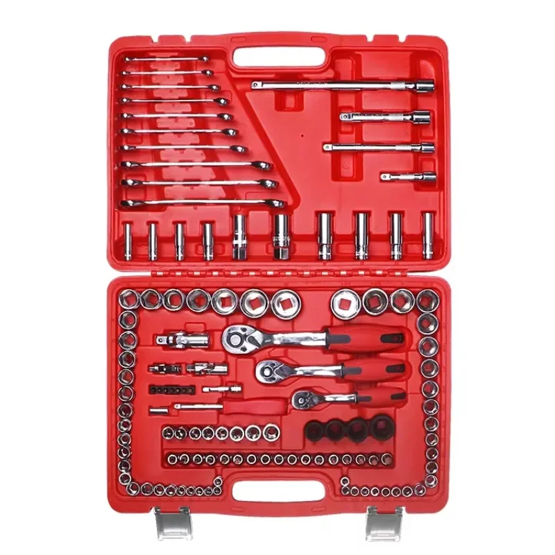

Professional Mechanics Auto Repair Tool Box Set Hand Workshop Tools Including Car Ratchet Wrench Socket Screwdriver
