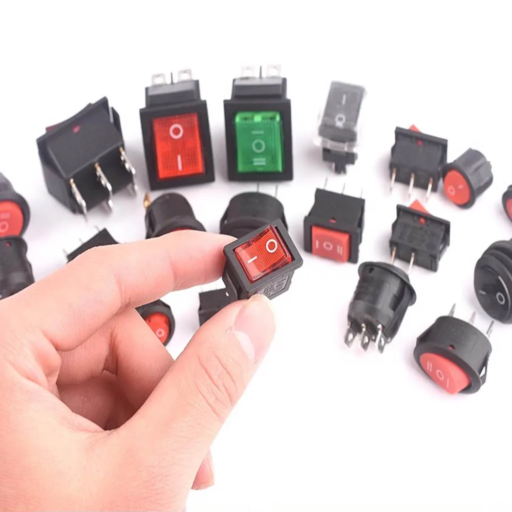 26pcs 26Values High quality Boat Rocker Assorted Kit Sample bag KCD1-KCD4 5A-15A ON/OFF ON/OFF/ON