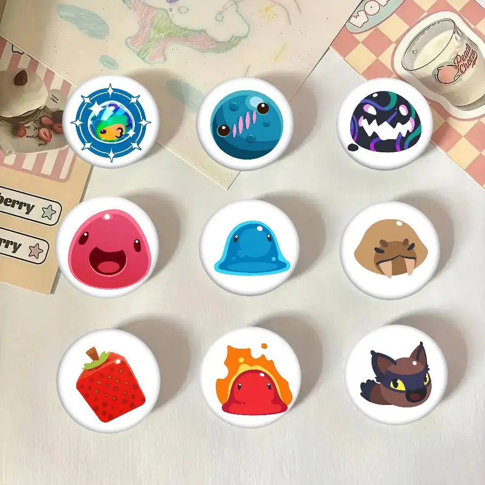 Spiel Slime Rancher Runde Abzeichen Kreative Brosche Kleidung Rucksack Zubehör Anstecknadel