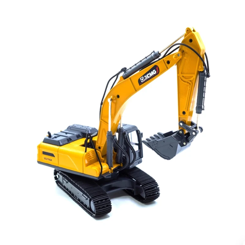 Excavadora XCMG XE270GK a escala 1:40, modelo de vehículo de ingeniería de aleaciones, colección de adornos de recuerdo, regalo de exhibición estática