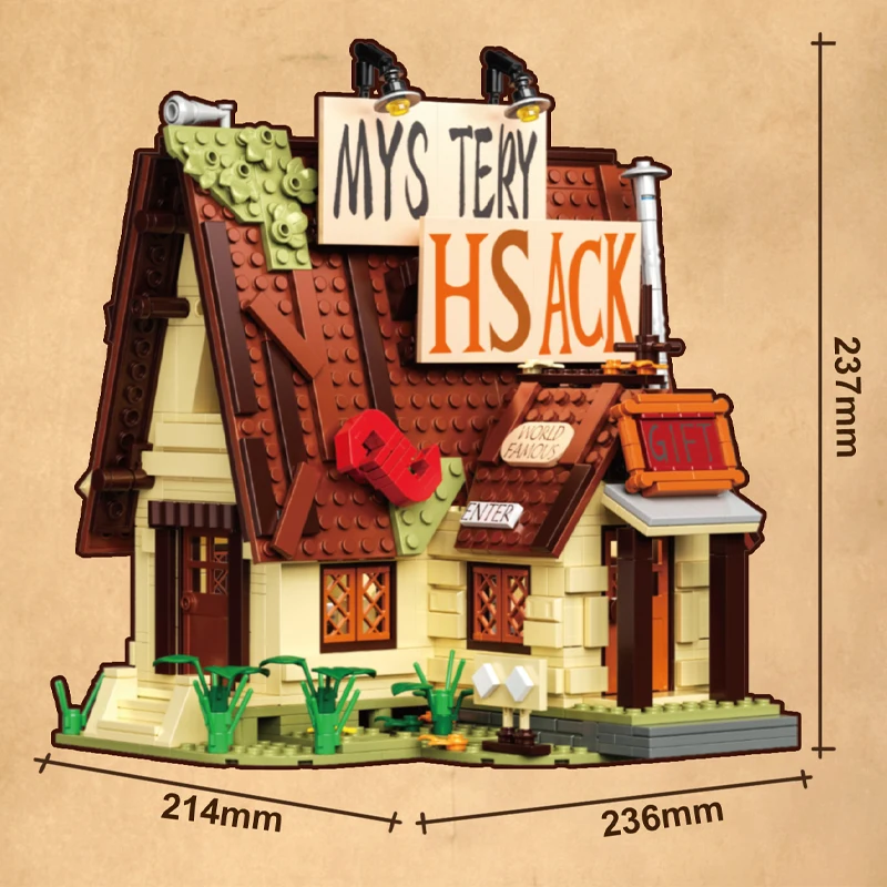 新しいストリートビュー グロテスクハウス 積み木 コテージモデル DIY ブロック クリエイティブおもちゃ 大人 子供向け ホリデーギフト 1100+ピース