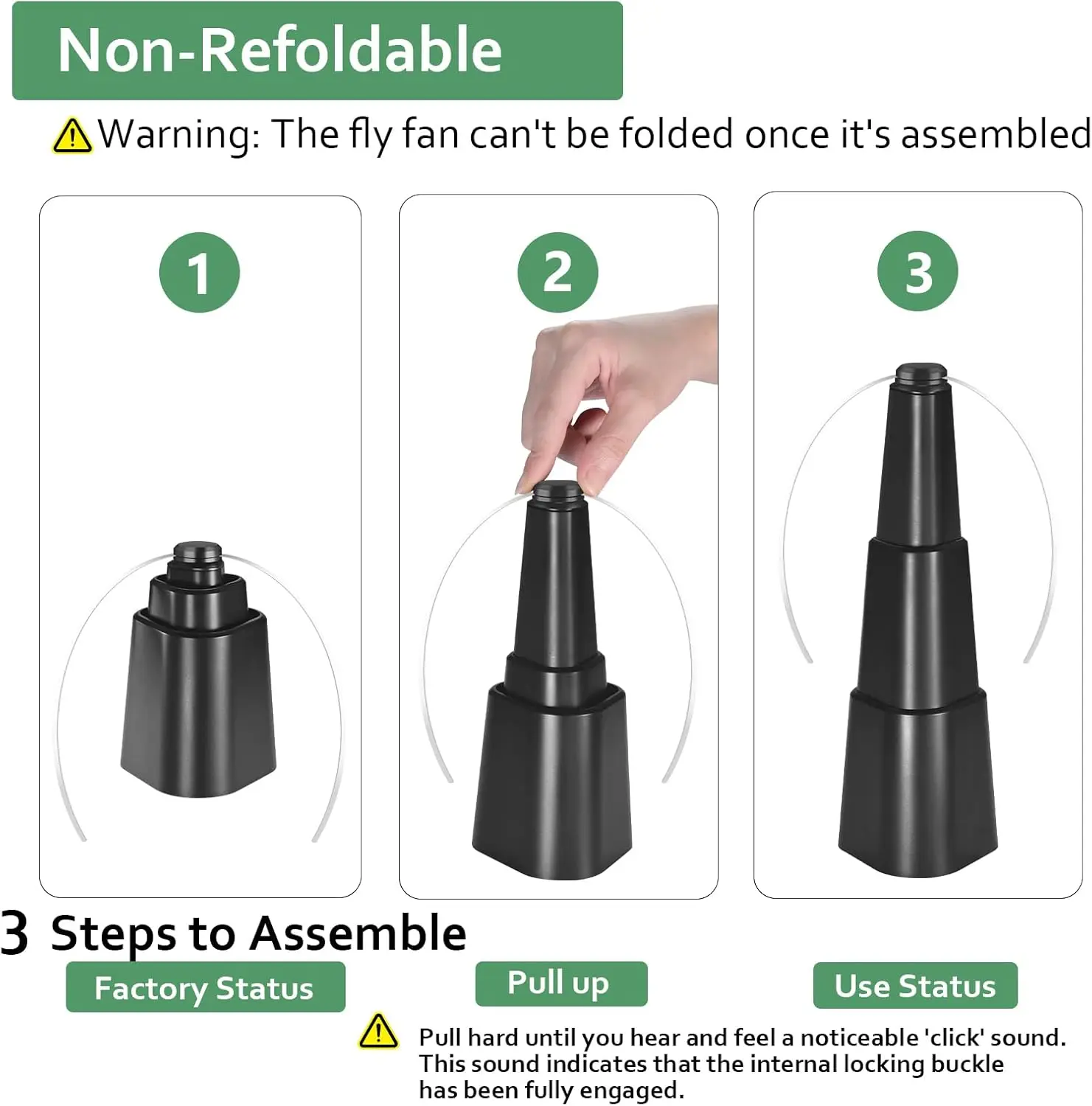 Table Top Fly Deterrent Plastic 4 Pack Portable, Picnic Use All Season Neutral