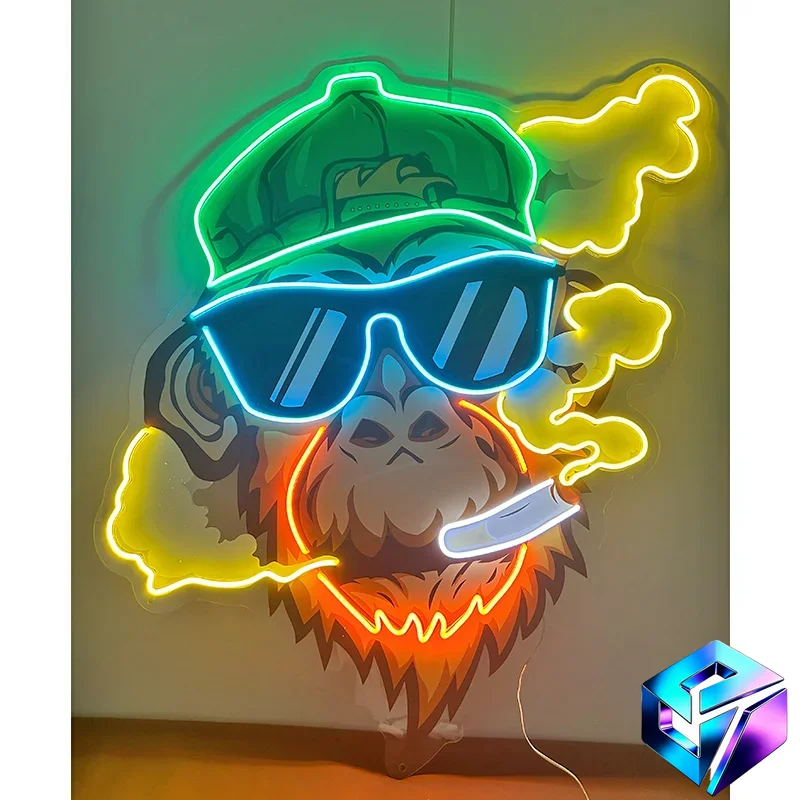 Custom UV Printed LED Neon Sign 3D Indoor Outdoor Light Sign For Wedding Bar School Shopping Mall Home Decoration