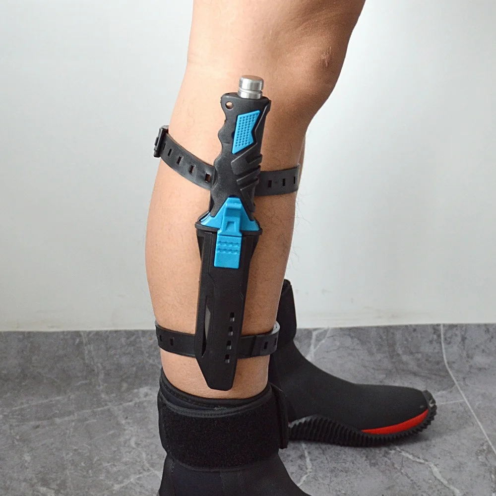 نقطة الرمح للغوص وسكين البقاء على قيد الحياة |   شفرة تكتيكية ثابتة مع حزام الساق |   قاطع حبل من الفولاذ المقاوم للصدأ للإنقاذ وصيد الأسماك والمخيم