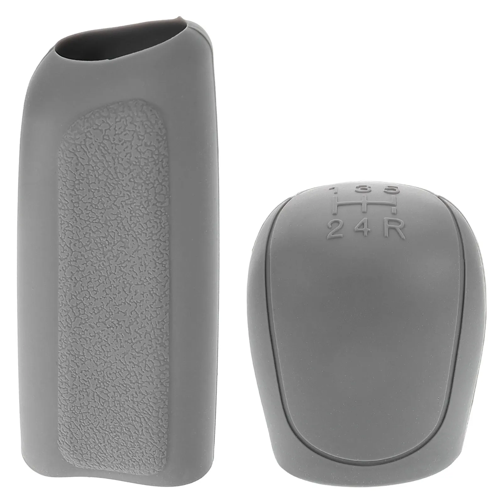 

2 pcs Gear Shift Cover Car Interior Set Silica Gel Universal Lever Protector Shifting Knob Manual Automatic Transmission Stylish