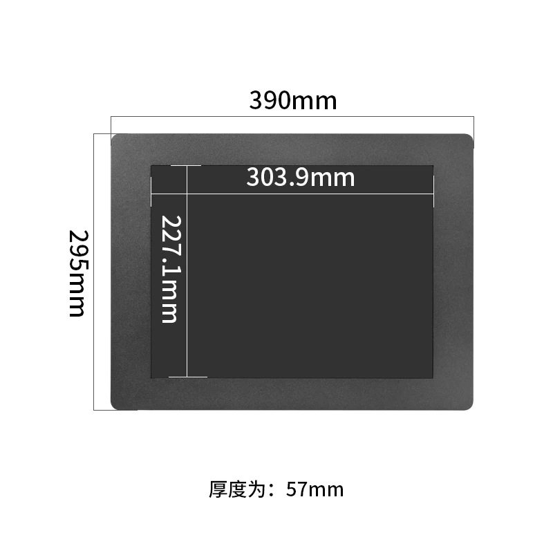 Zhixianda High Brightness 500-1000nits 15 inch 1024*768 Touch Screen Display Embedded Monitor with HD VGA DVI USB Interface