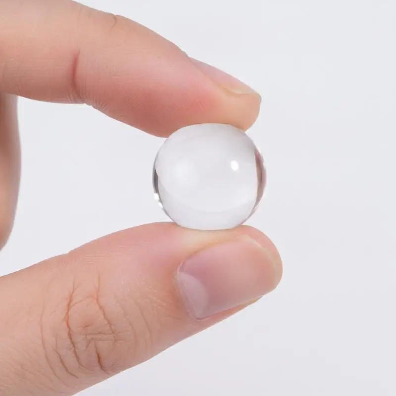 10/50 PCS 6/8/10/12/14/15/16/18/20/25/30/35/40mm Round Clear Glass Cabochon Flat Back Transparent Glass Cabochon For Jewelry