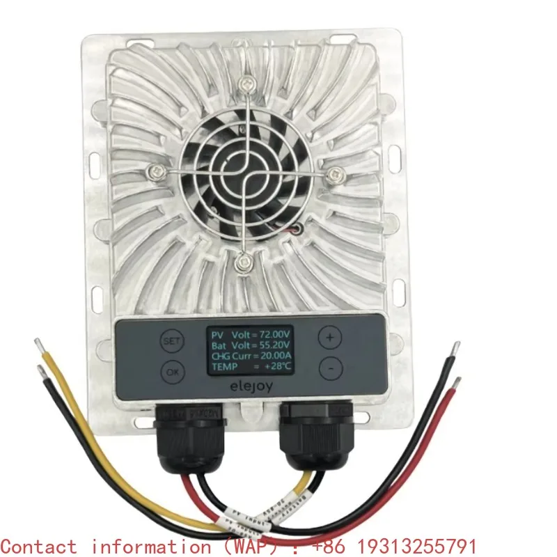 【Best-selling】ELEJOY EMX20A 1200W Adjustable MPPT Solar Charge Controller 99% Smart Buck Boost LED Display Battery Charger CE Ap