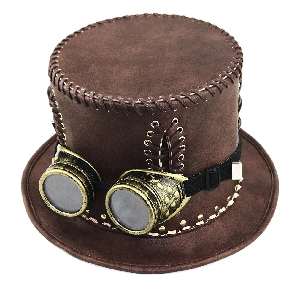 Unisex European Punk-Style Unisex Magic Hat, Gentlemen’s Top Hat, Women’s Prom Prop, Stage Performance Hat