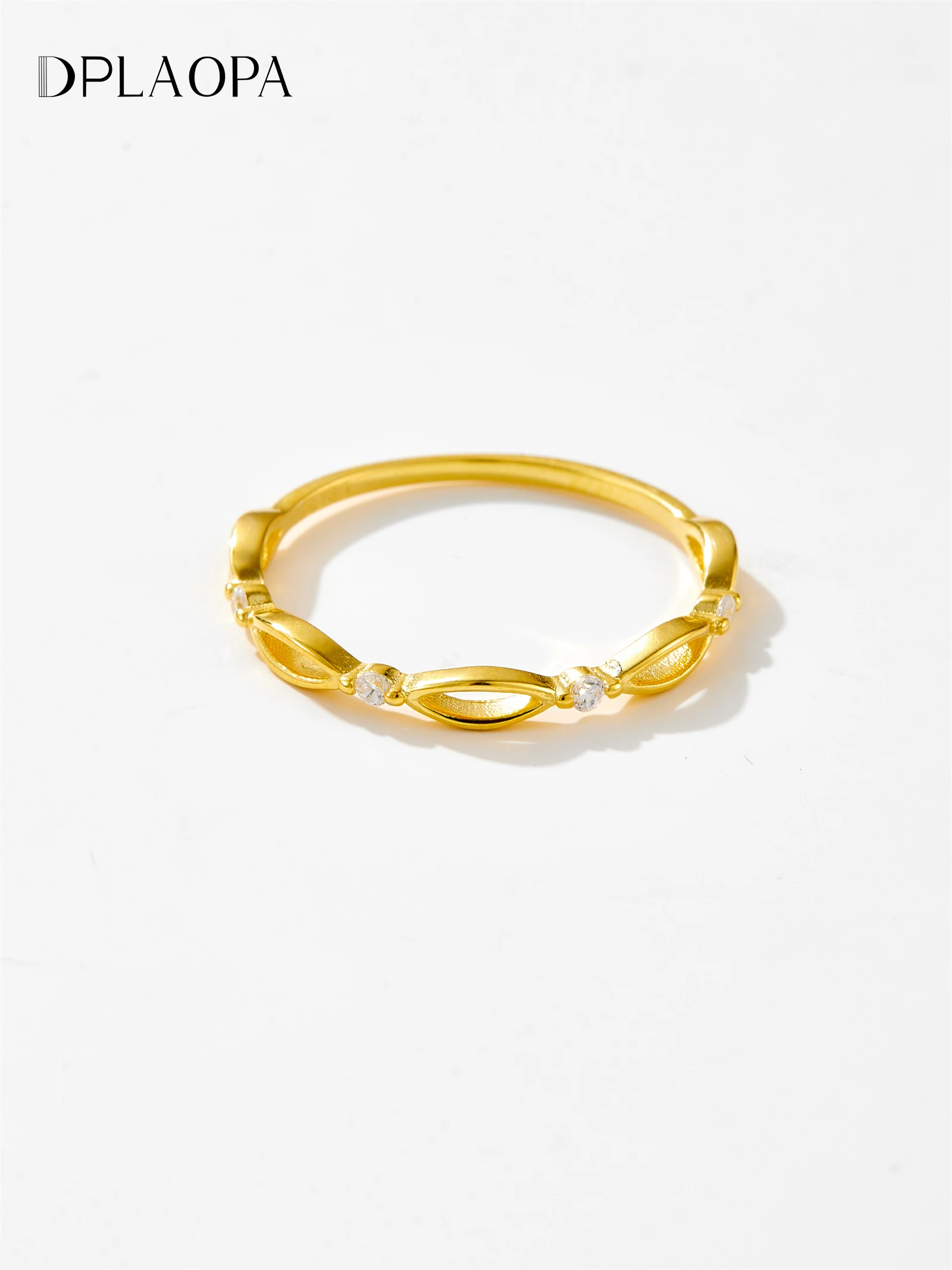 

Новинка, тонкое кольцо DPLAOPA из стерлингового серебра 925 пробы, роскошное женское изящное ювелирное изделие с кристаллами, подарок, новинка 2024, весенние драгоценности в подарок