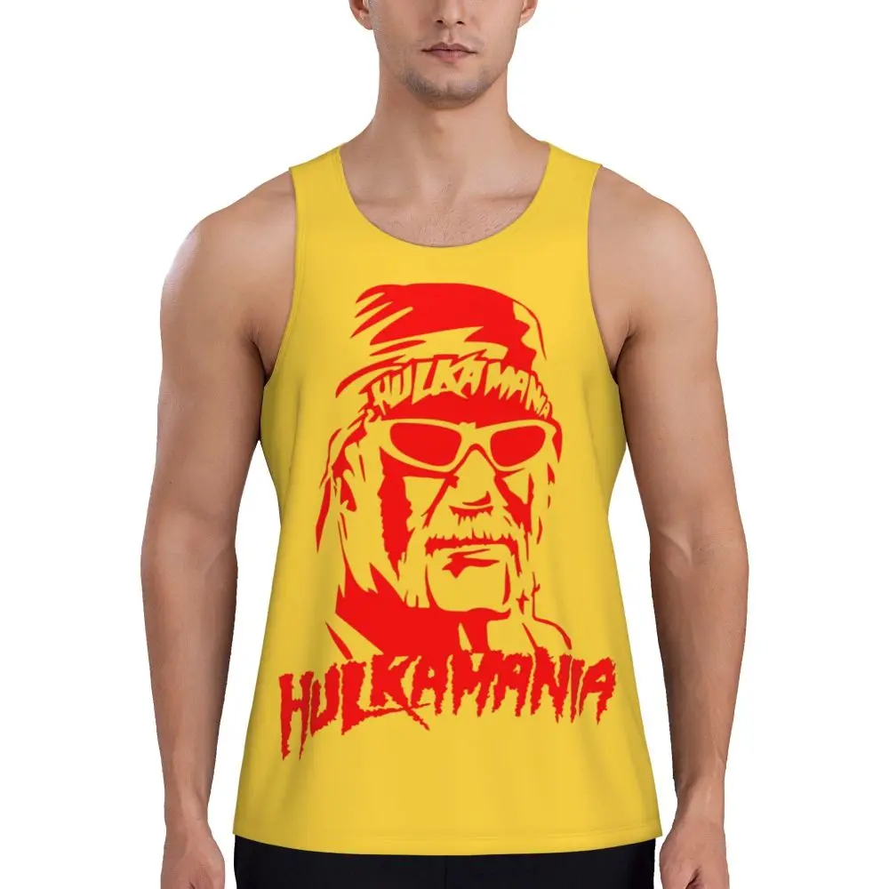 Imprimer Hulkamania Hulk Hogan visage entraînement débardeur chemise sans manches musculation Fitness gymnase été gilet