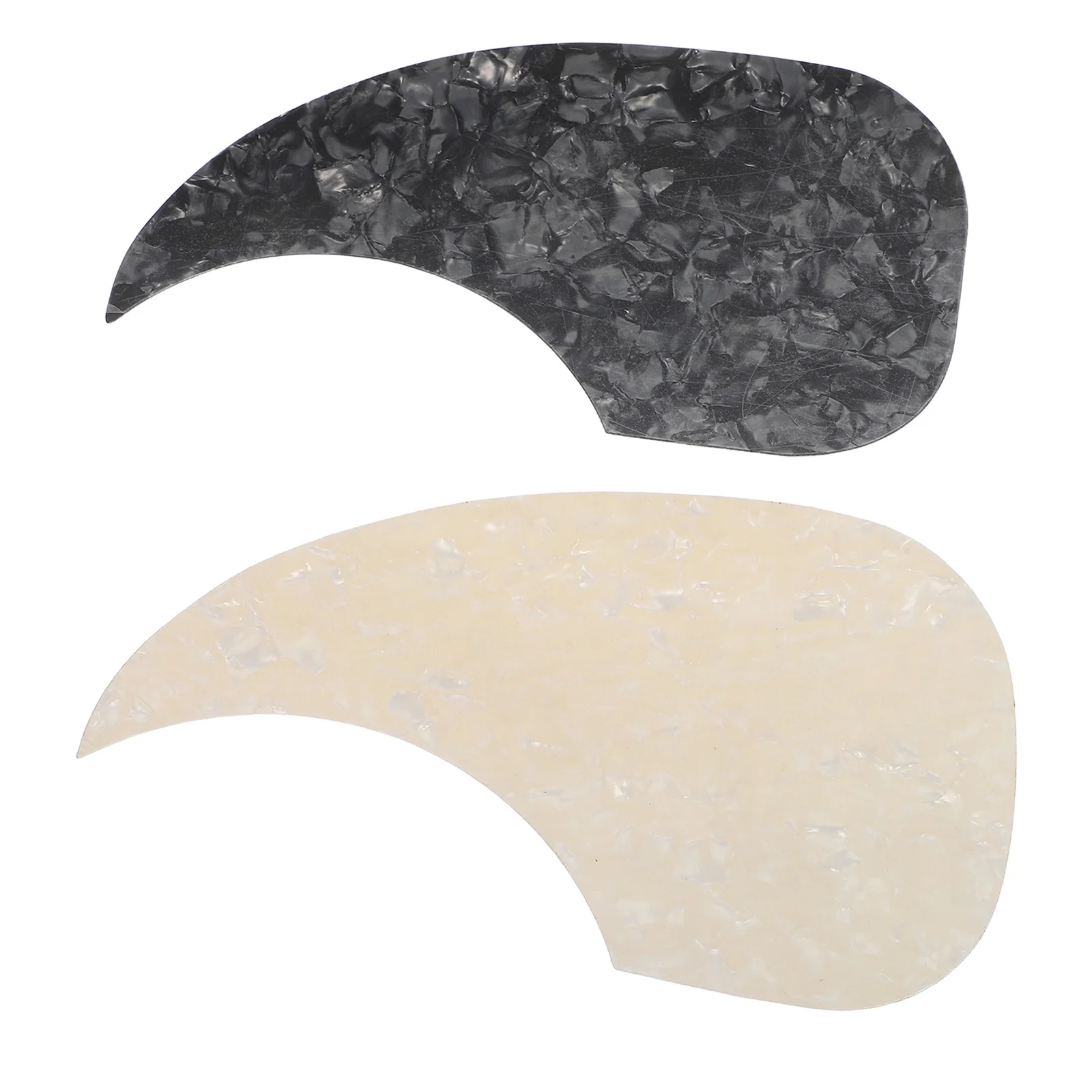 

2pcs Waterdrop Shaped Wood Grain Self-Adhesive Scratch Plate For 40/41 Inch Folk Acoustic Guitar Lightweight Easy