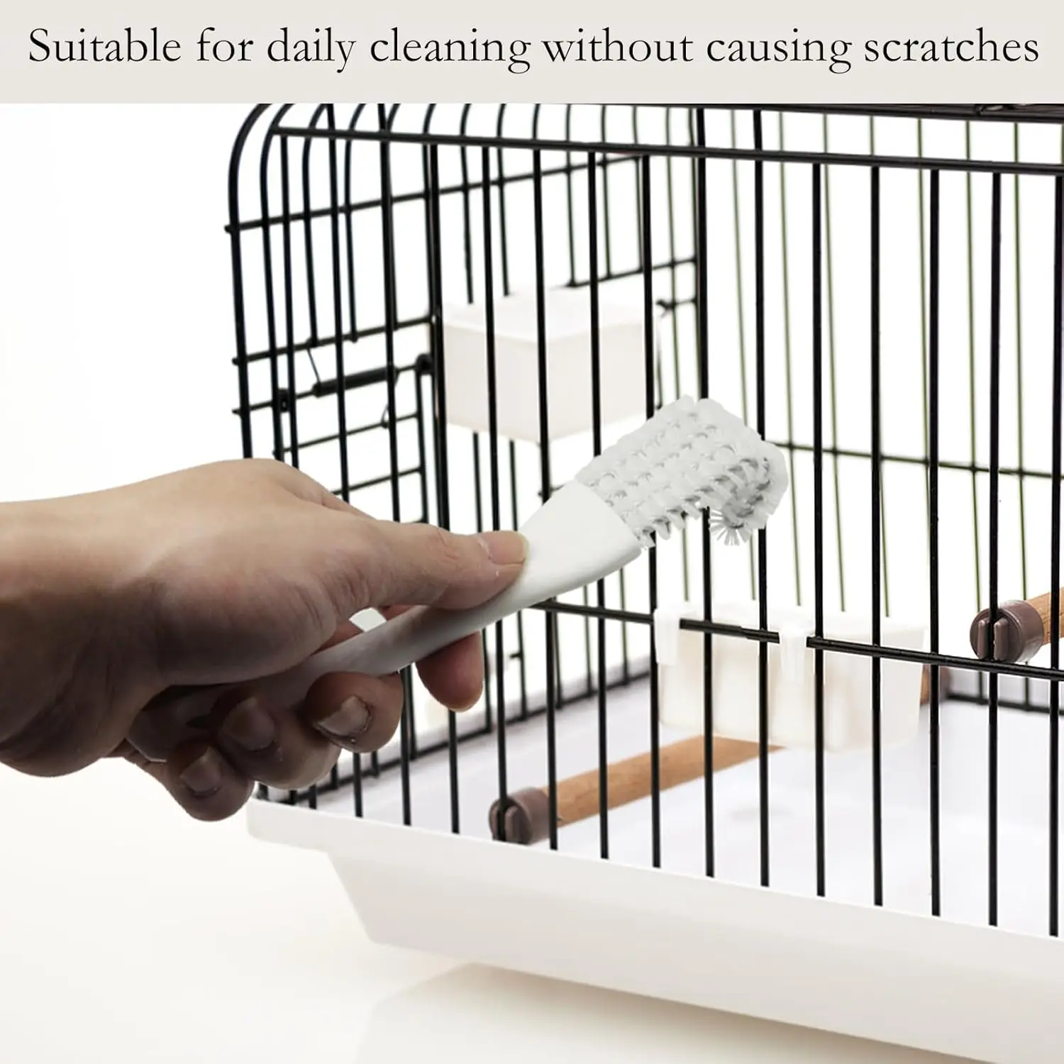 

Bird Cage Long Handle Shovel Cleaner,Bird Cage Tool Accessories,for Better Cleaning of Bird Droppings from Pet Cages