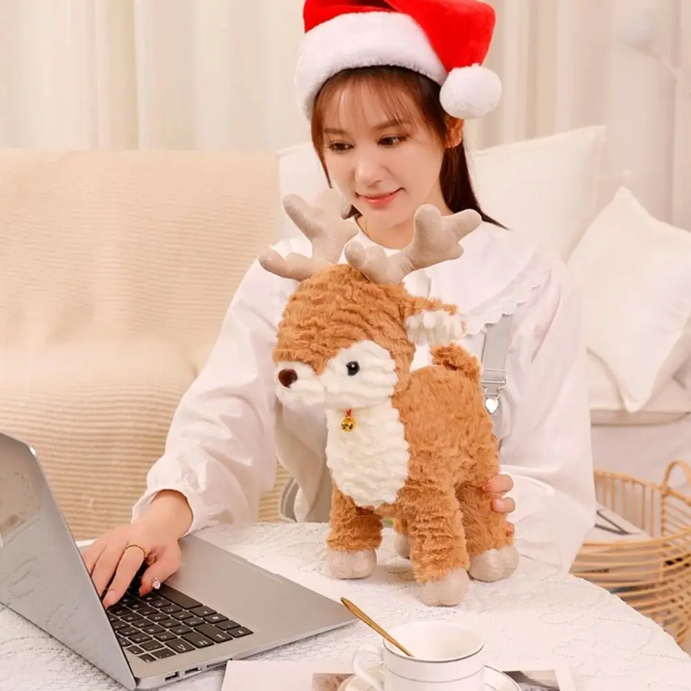 คริสต์มาส Elk Christmas Tree Plush ของเล่น Xmas Tree การ์ตูน Reindeer ตุ๊กตาของเล่นจําลองตุ๊กตาคริสต์มาส Elk ตุ๊กตาเด็กเด็ก