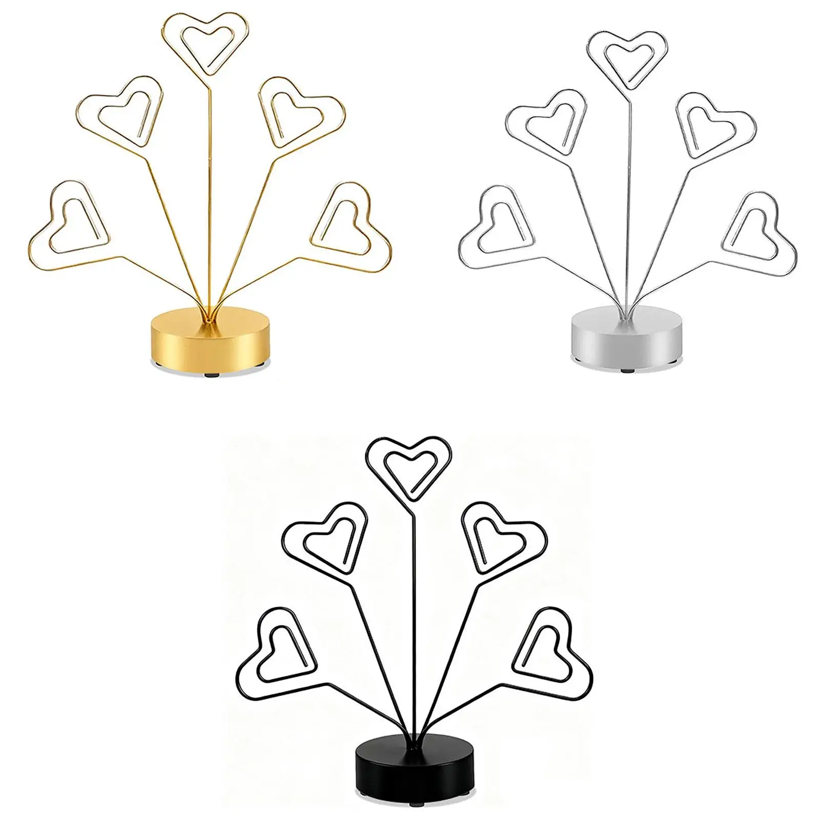 Desktop Photo Tree Holder Card Photo Clips Holder for Anniversary Home Party,Note Clip Photo Folder Mini Paper Clips