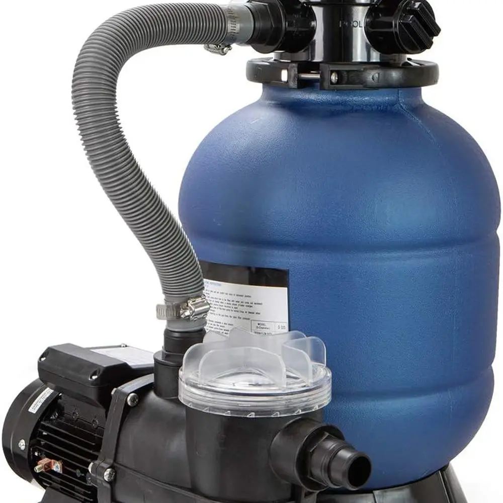 1,25 PS 4-Wege-Ventil-Sandfilter-Poolpumpen-Set für oberirdische Pools bis zu 10.000 Gallonen, 2400 GPH, 1-1/4 NPT