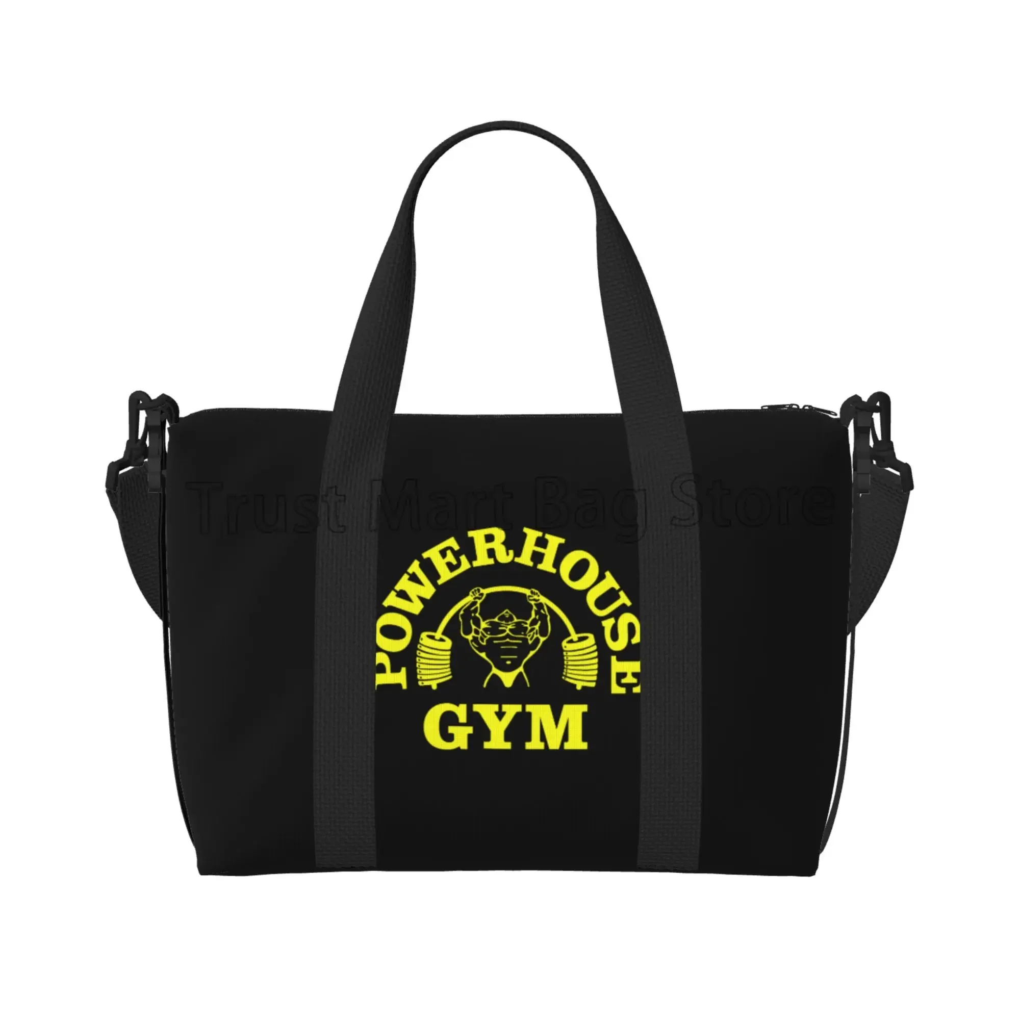 Powerhouse-Bolsa de viaje de mano para gimnasio, bolsa de lona impermeable multiusos Unisex, bolsas de fin de semana durante la noche, bolsa de equipaje deportiva para gimnasio y Yoga