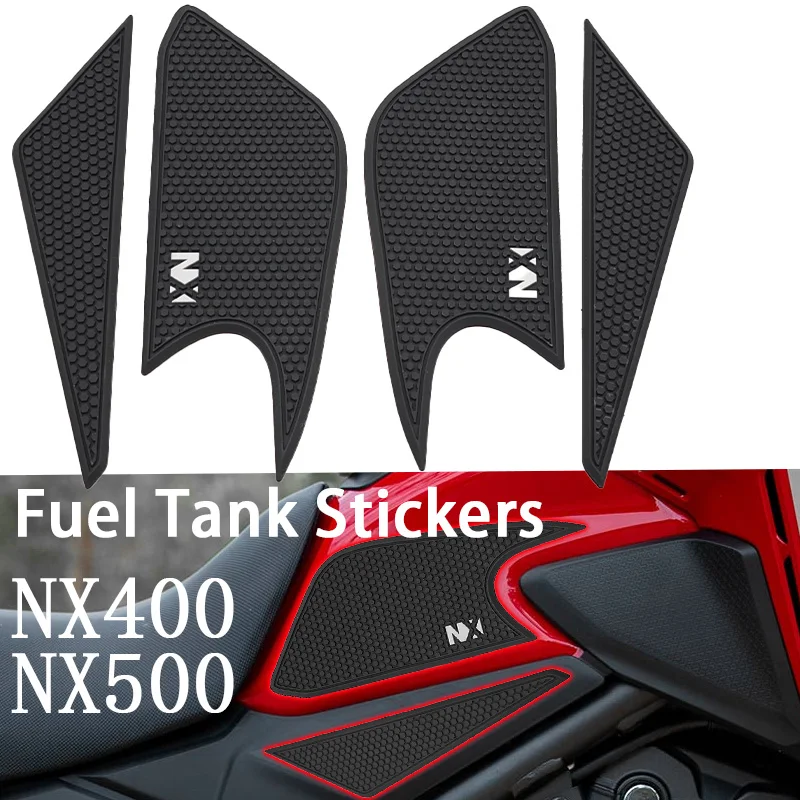 2023 2024 New Motorcycle Tank Pad For HONDA NX400 NX500 nx 400 nx500 Non-slip Side Fuel Tank Stickers NX 400 Motorcycle Tank Pad