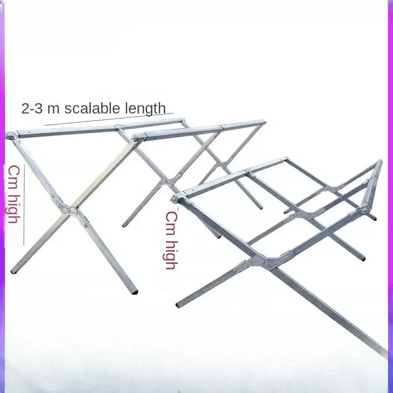 Set up floor stall shelves, set up stall artifacts, folding tables, multifunctional shelves, thickened bamboo mats