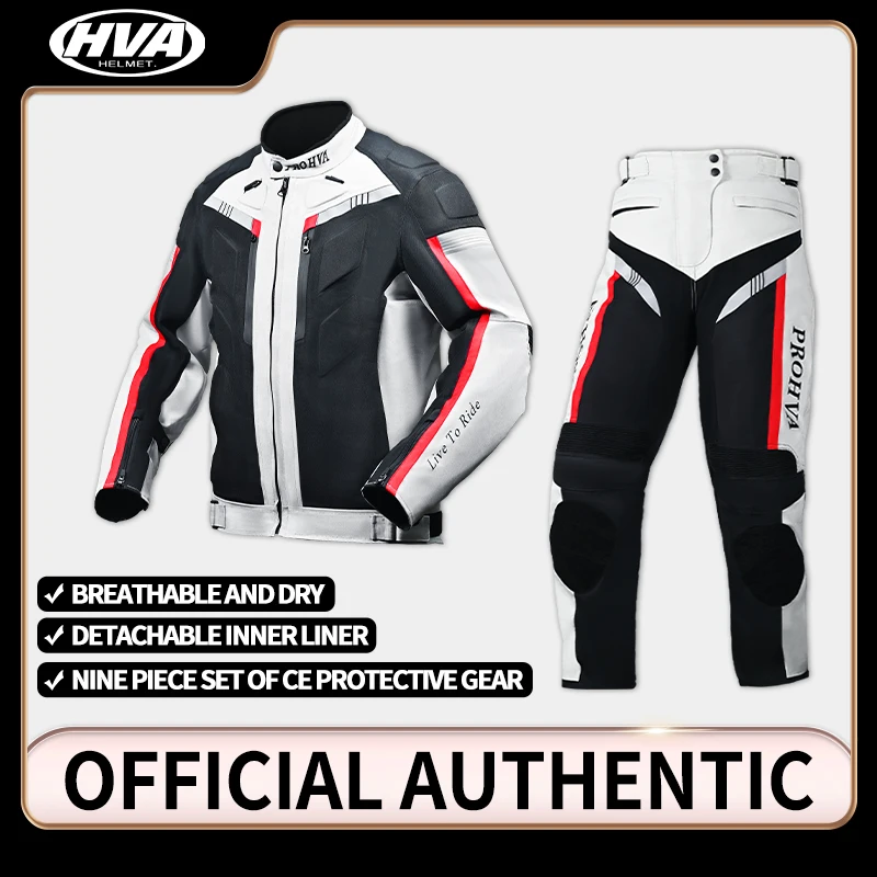 HVA Motorcycle Autumn and Winter Off-road Riding Clothing Men's Motorcycle Warm Rain and Windproof Jacket