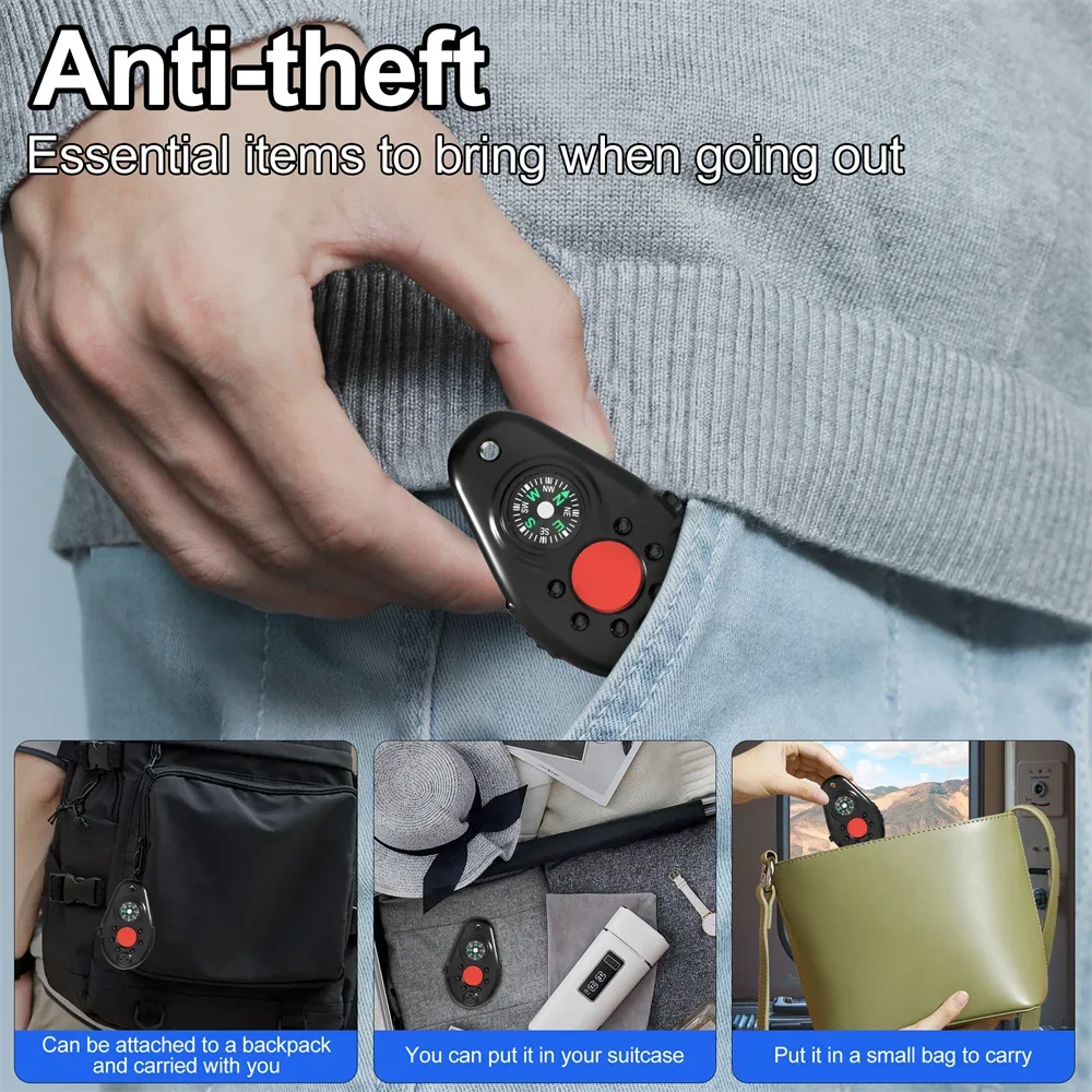 เข็มทิศไร้สายซ่อนกล้องอุปกรณ์ตรวจจับ Finder Anti-Spy กล้องตรวจจับ Anti-Candid Mini CAM FinderScanner กลางแจ้งนาฬิกาปลุก