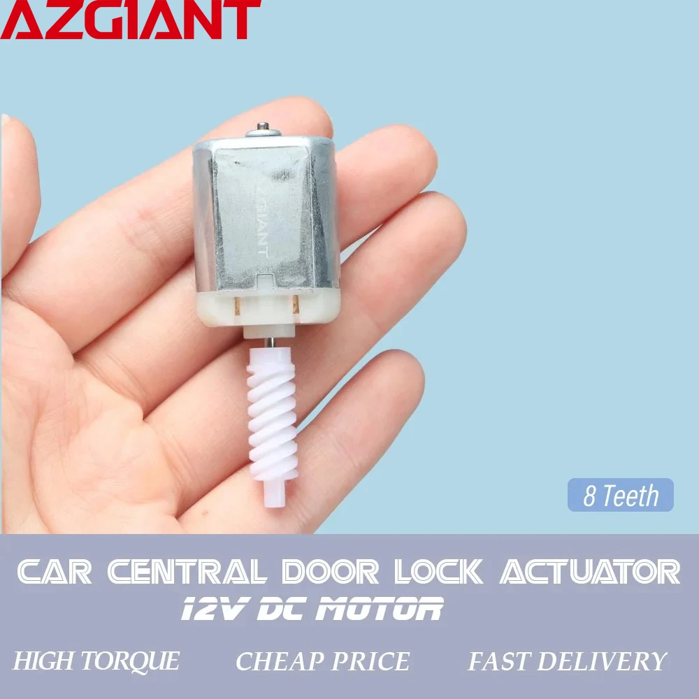AZGIANT 8Teeth FC-280SC-18165 Car Door Central Lock Actuator 12V DC Motor Engine Repair For Opel Monza