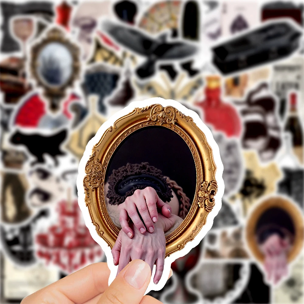 

10/30/50pcs Cool Vintage Gothic Art Stickers Retro Aesthetic Decals Waterproof DIY Luggage Phone Laptop Bike Graffiti Sticker