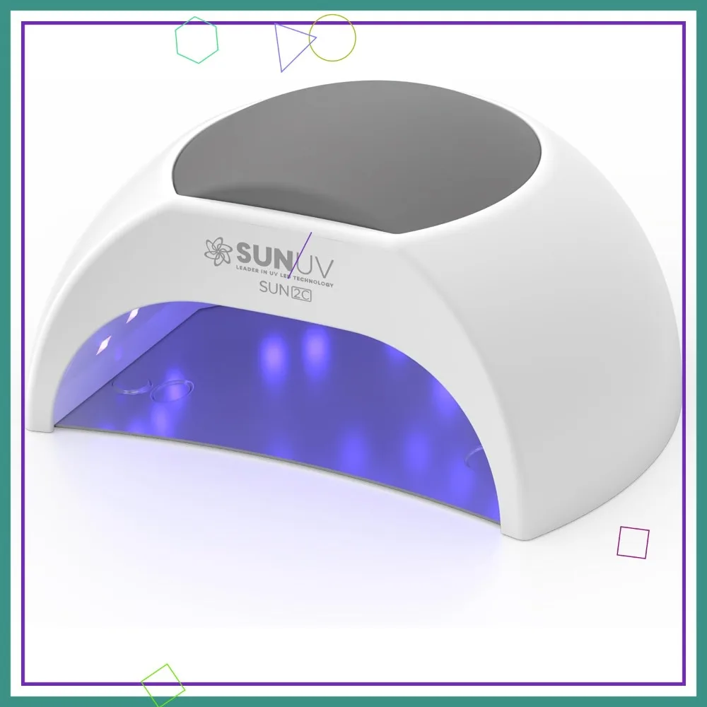 

UV LED Nail Lamp with Auto Sensor, 4 Timer Settings & Removable Base for Gel Polish - Grey