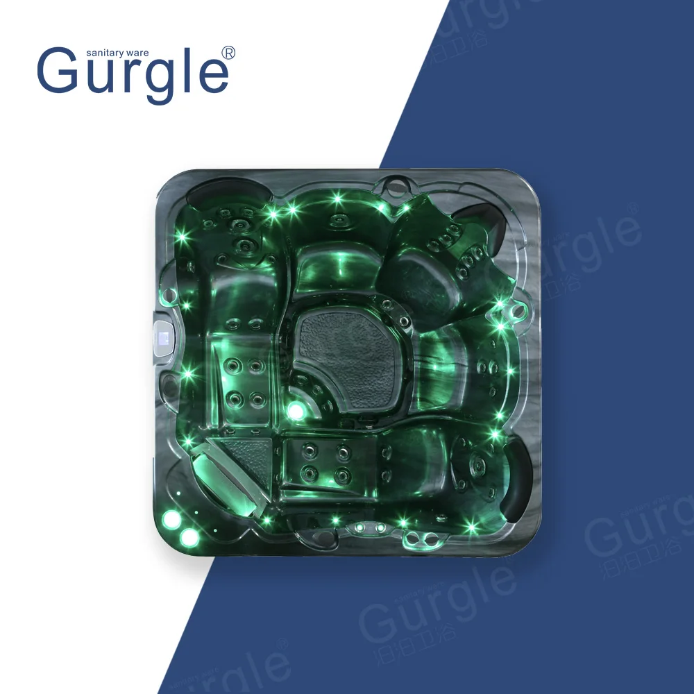 حوض استحمام ساخن في الهواء الطلق كسول أحواض سبا بركة Jacuzier دوامة تدليك حوض الاستحمام #2