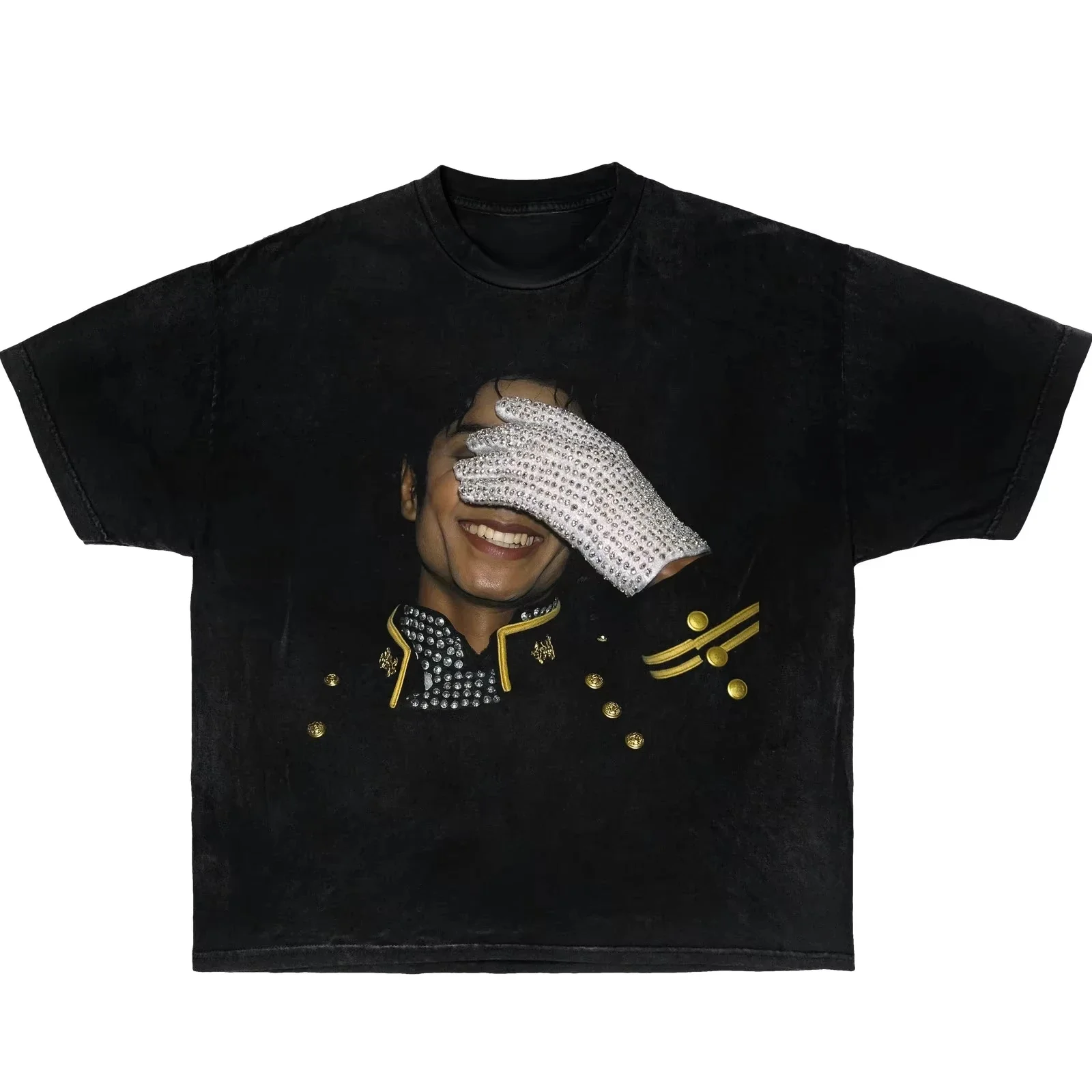 2026 Schwarz oder Weiß - Michael Jackson MJ Neues Herren-T-Shirt Unisex O-Ausschnitt Kurzarm Oversized Y2k Beliebtes Mode-Tee – Detail 3