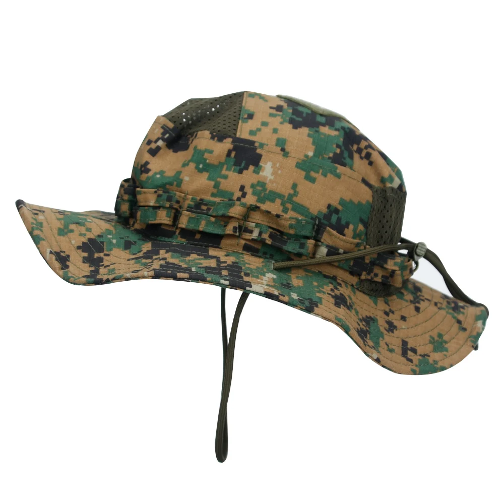1 Stück/3 Stück Camo Boonie Hut Sonnenschutz Atmungsaktiver Fischerhut Herren Outdoor Wandern Jagd Angeln Winddichter Fischerhut