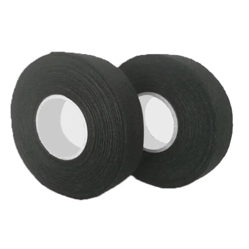 15M Heat-resistant Adhesive Cloth Fabric Tapes 9/19/25/32mm For Automotive Cable Harness Wiring Loom Electrical Heat Tape