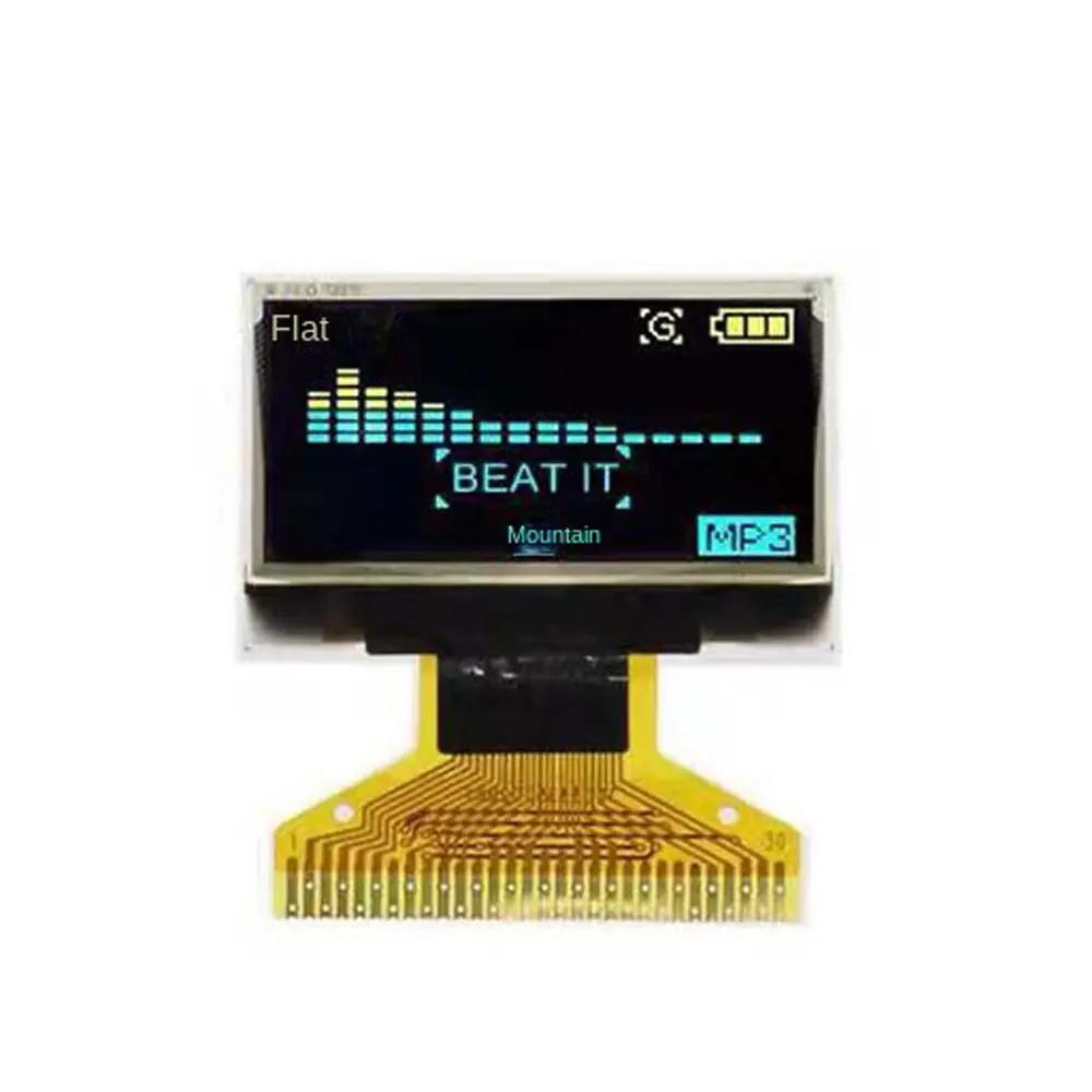 Pantalla LCD de 0,96 pulgadas, placa inteligente de 30 Pines, 128x64, matriz pasiva, Arduino, módulo de pantalla OLED, oxímetro