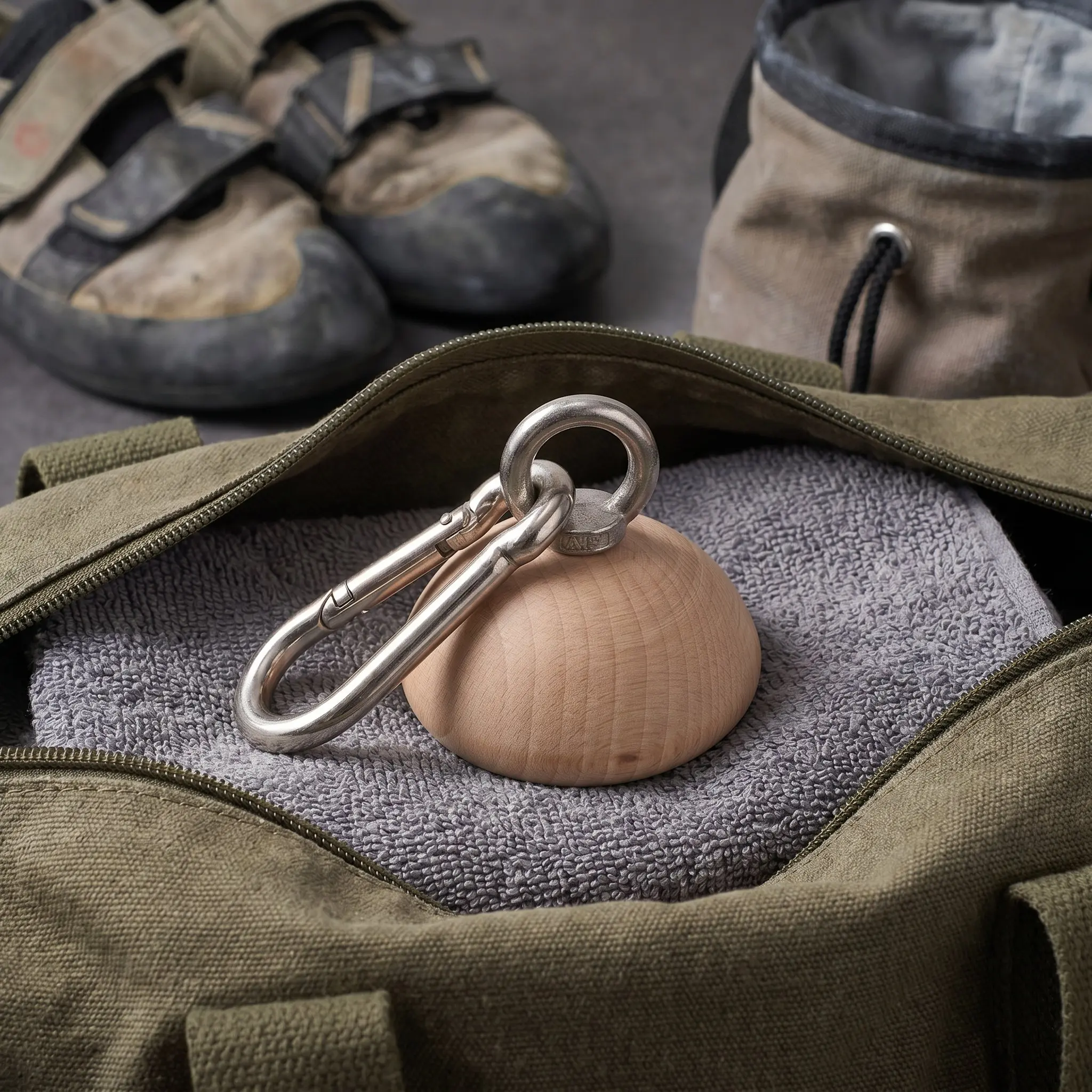 Wooden Climbing Grip Trainer Hemisphere Strength Ball Portable Half Sphere Hand Grip Strengthener Finger Forearm Wrist Exercise