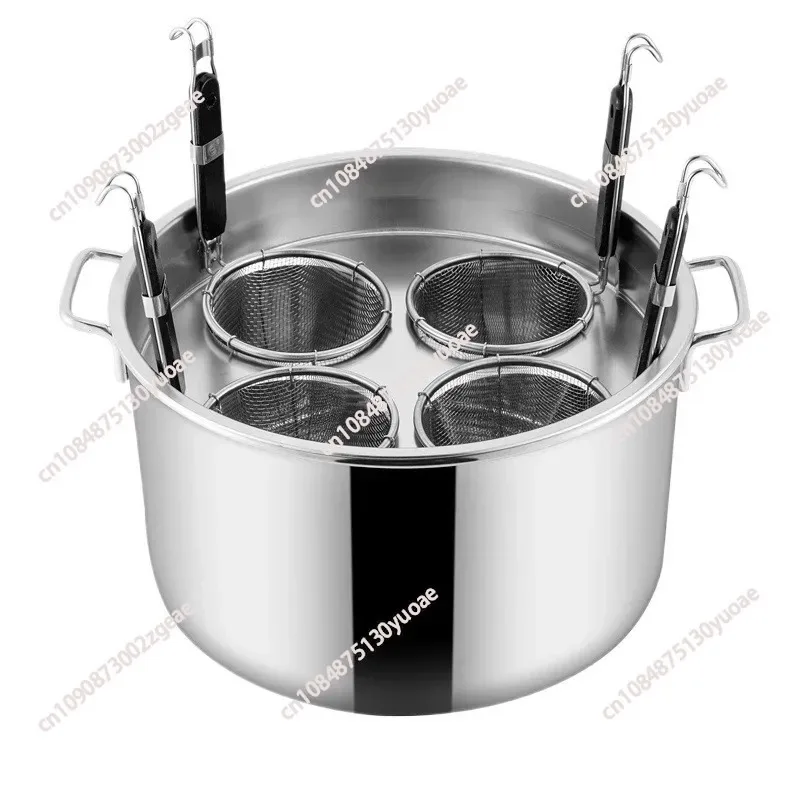 

Stainless Steel Cooking Noodle Pot, Soup Bucket, Large Capacity, Induction Cooker, Stewed Soup