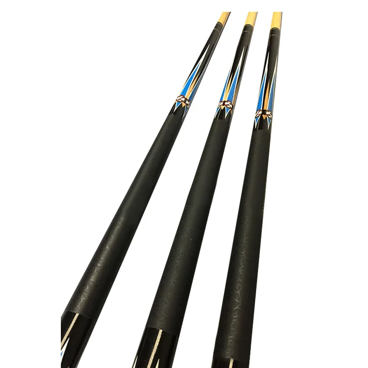 

SLP 13mm 1/2 Split Cue Stick Billiard Decal Design Black 8 Nine Ball Leather Pool Cue